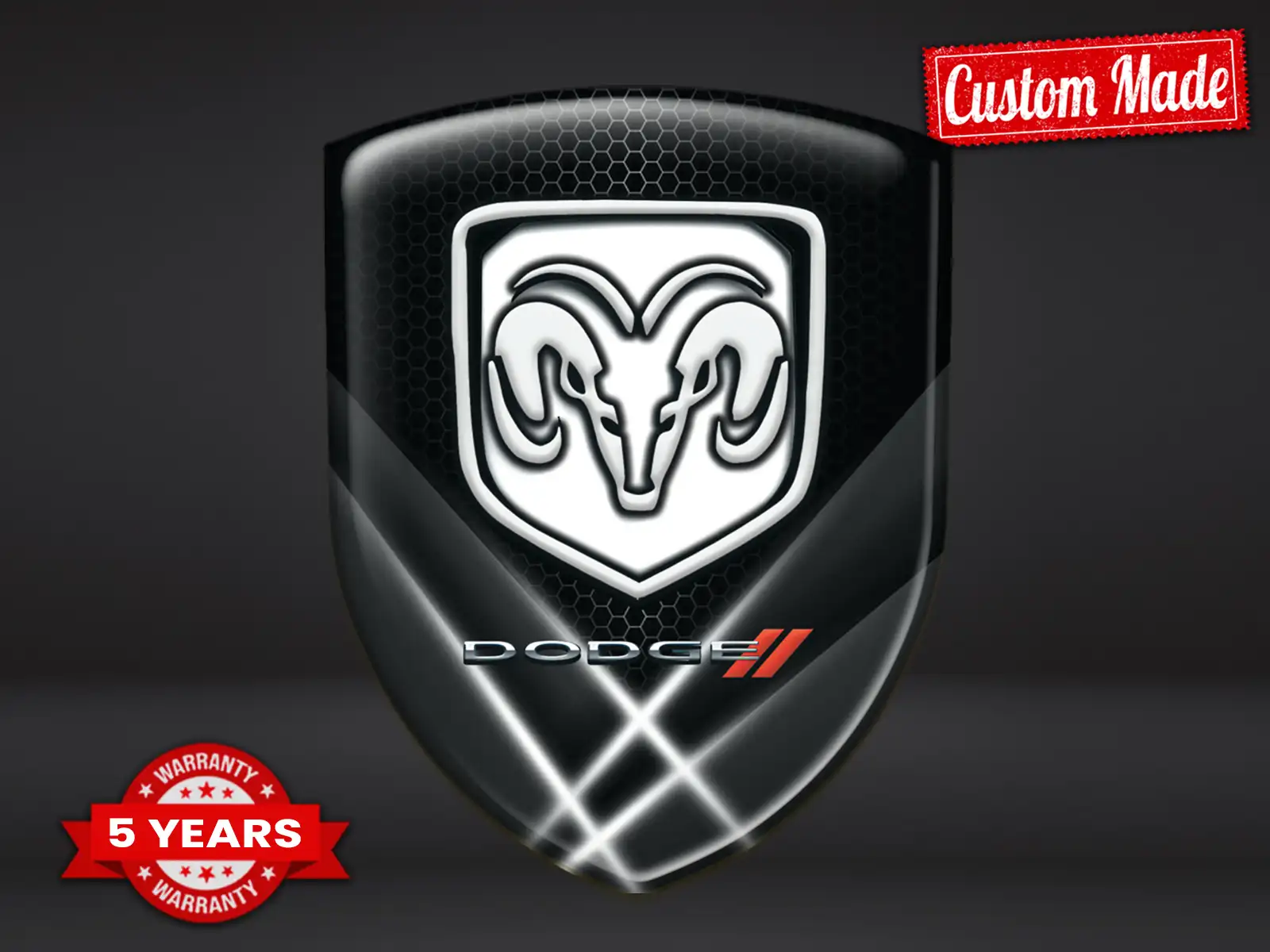 Dodge Autoaufkleber Premium Stern Modern
